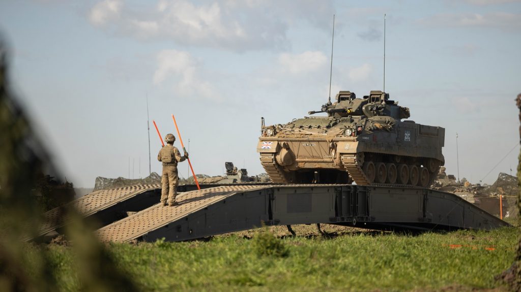 CV90 infantry fighting vehicle shows British Army Warrior what might ...