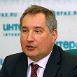 Russian Deputy Prime Minister Dmitry Rogozin during a press conference in Moscow.