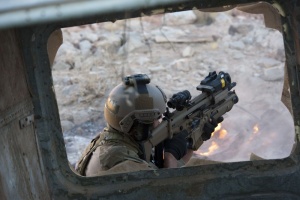 FN SCAR assault rifle with grenade launcher