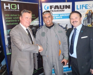 Brigadier Ahmed Habib Al-Mismari visits the FAUN Trackway stand