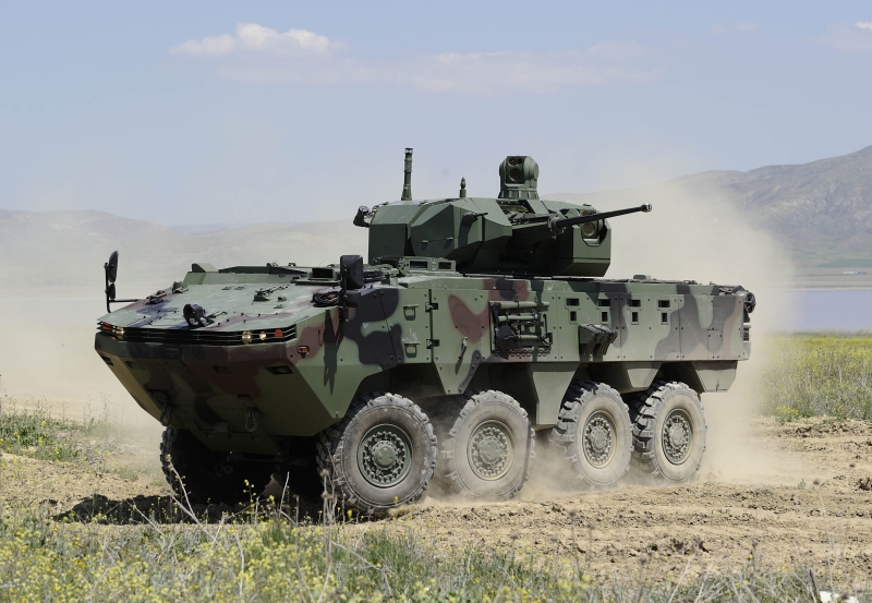 Otokar exhibits ARMA 8x8 armoured vehicle and UCOK turret system at DSEI 2017