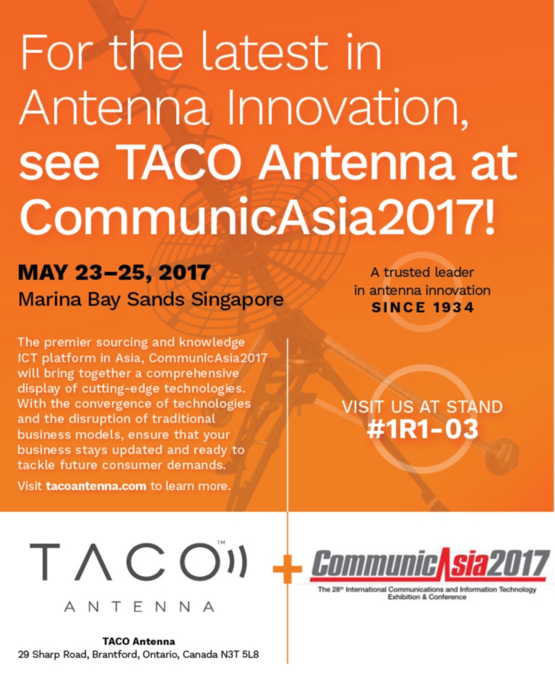 TACO attending CommunicAsia 2017