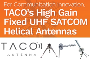 TACO announces new fixed UHF satcom antenna video